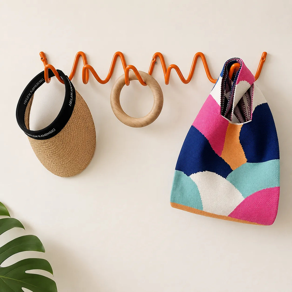 Wandhaken, minimalistisch, gewelltes Design