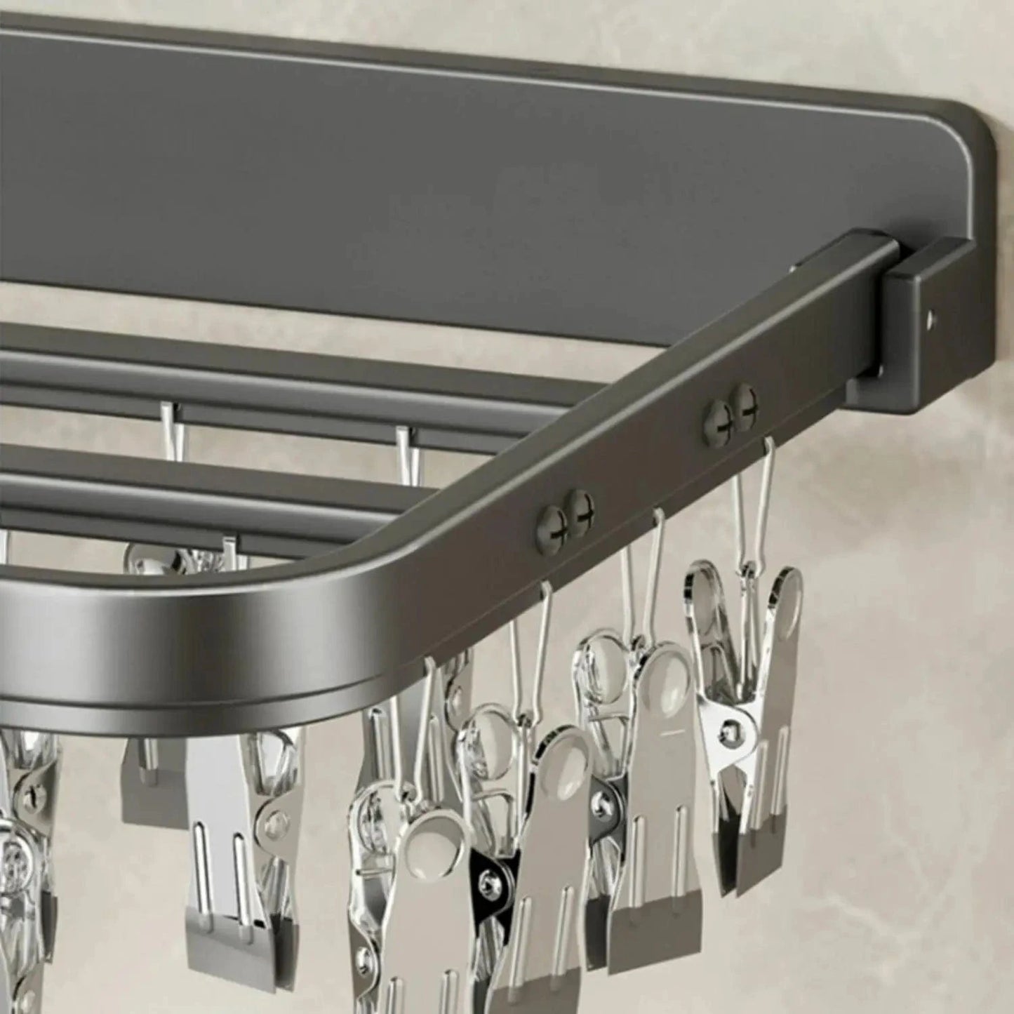 Foldable Socks Hangers Windproof Clothes Hanger Multiple Clips Clothes Hanger Multi function Bra Underwear Drying Storage Racks