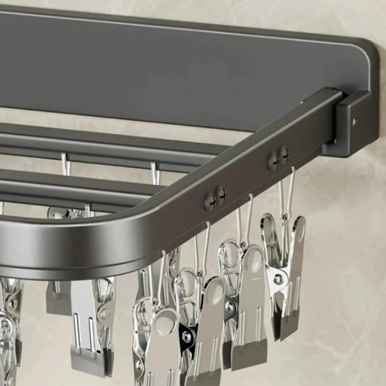 Foldable Socks Hangers Windproof Clothes Hanger Multiple Clips Clothes Hanger Multi function Bra Underwear Drying Storage Racks