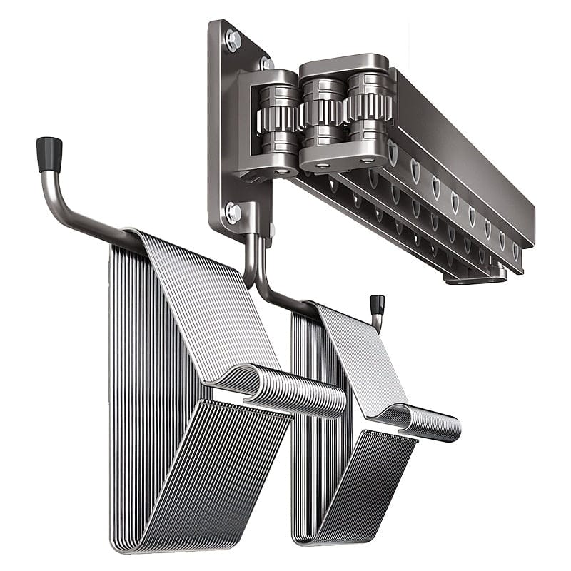 Porte cintre mural pliable pivotant - Rangement pratique et efficace