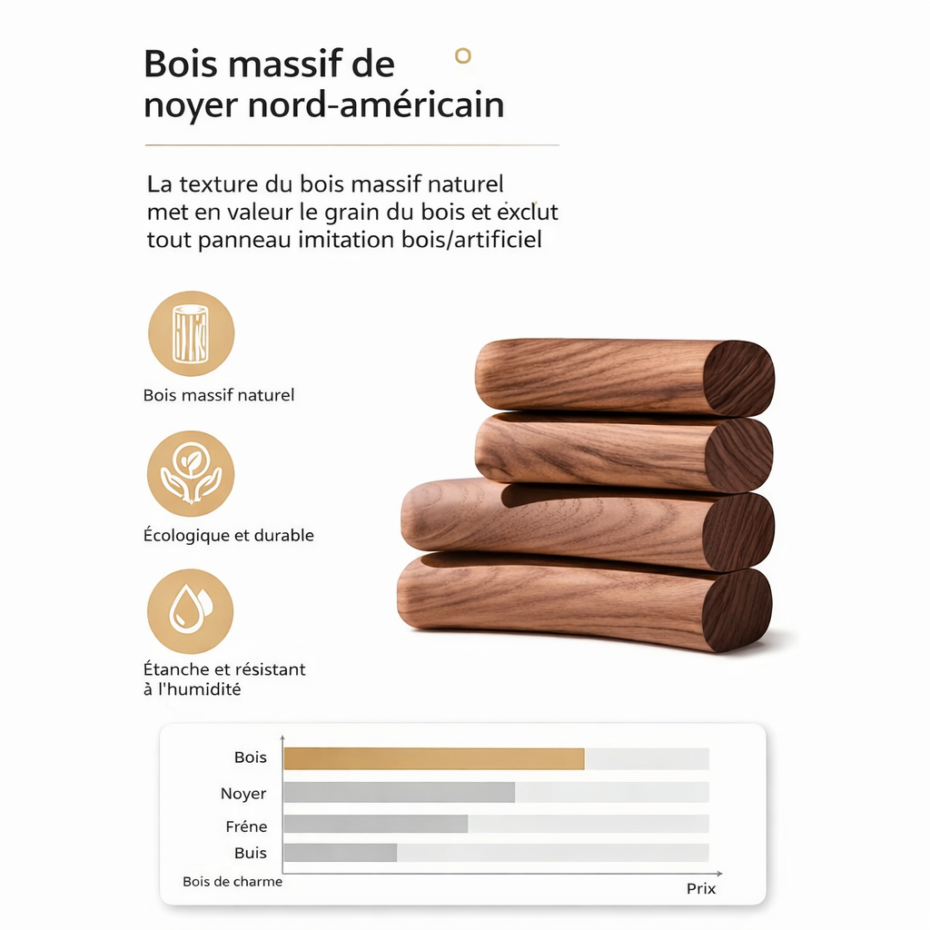 Porte-cintres mural bois pliable – rangement vêtements élégant - Aeraly