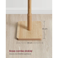 Porte manteau arbre en bois d’hévéa – design naturel et stable - Aéraly