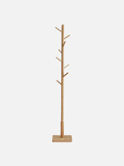Porte manteau arbre en bois d’hévéa – design naturel et stable