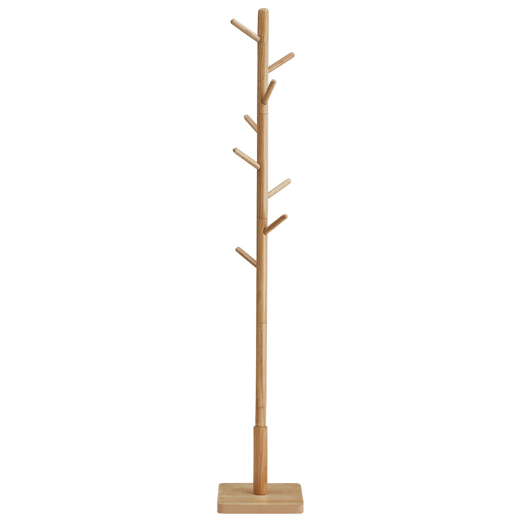 Porte manteau arbre en bois d’hévéa – design naturel et stable - Aéraly