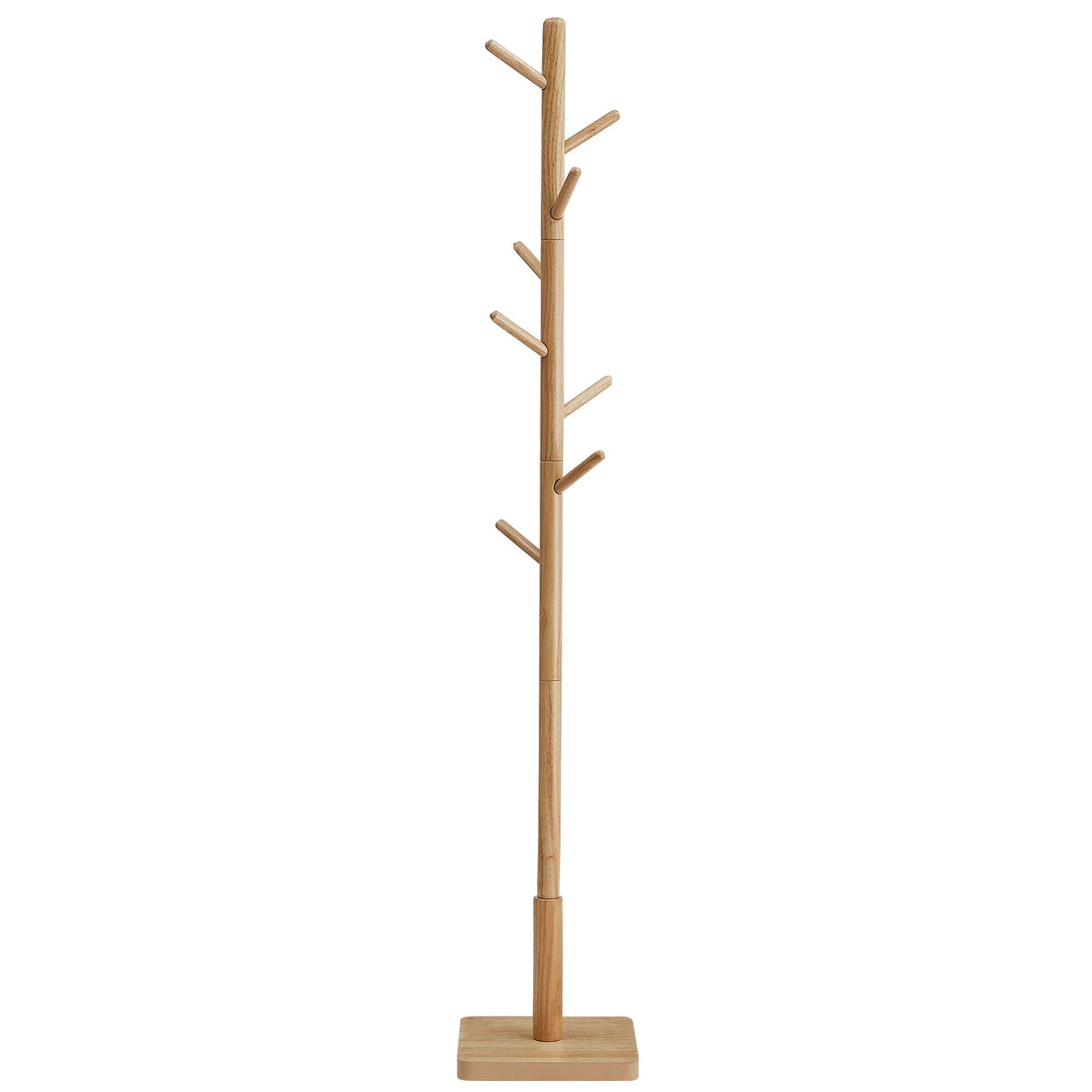 Porte manteau arbre en bois d’hévéa – design naturel et stable - Aéraly