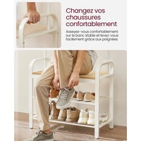 Porte manteau avec banc et étagères – design industriel et fonctionnel - Aéraly