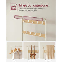 Porte manteau avec banc et étagères – design industriel et fonctionnel - Aéraly