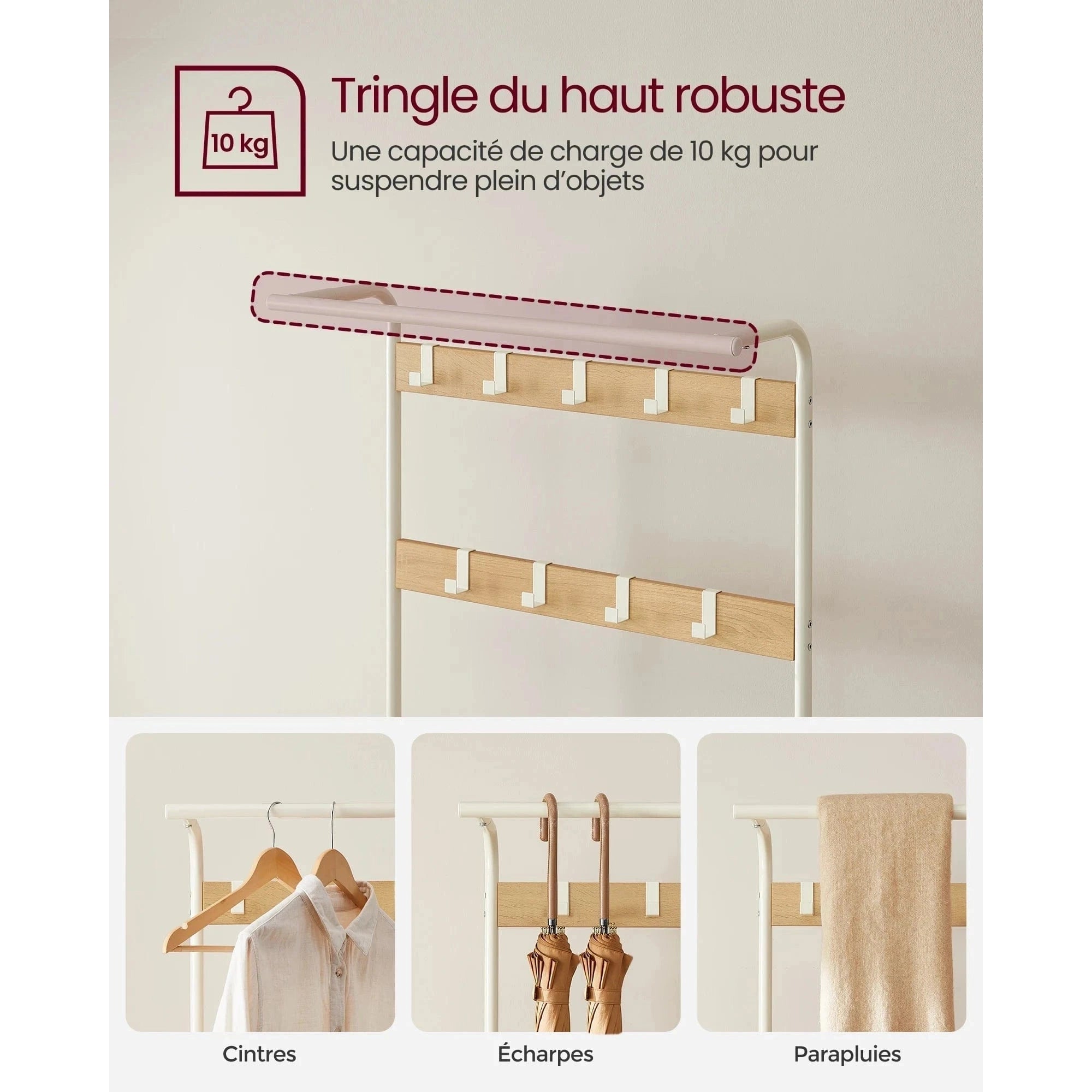 Porte manteau avec banc et étagères – design industriel et fonctionnel - Aéraly