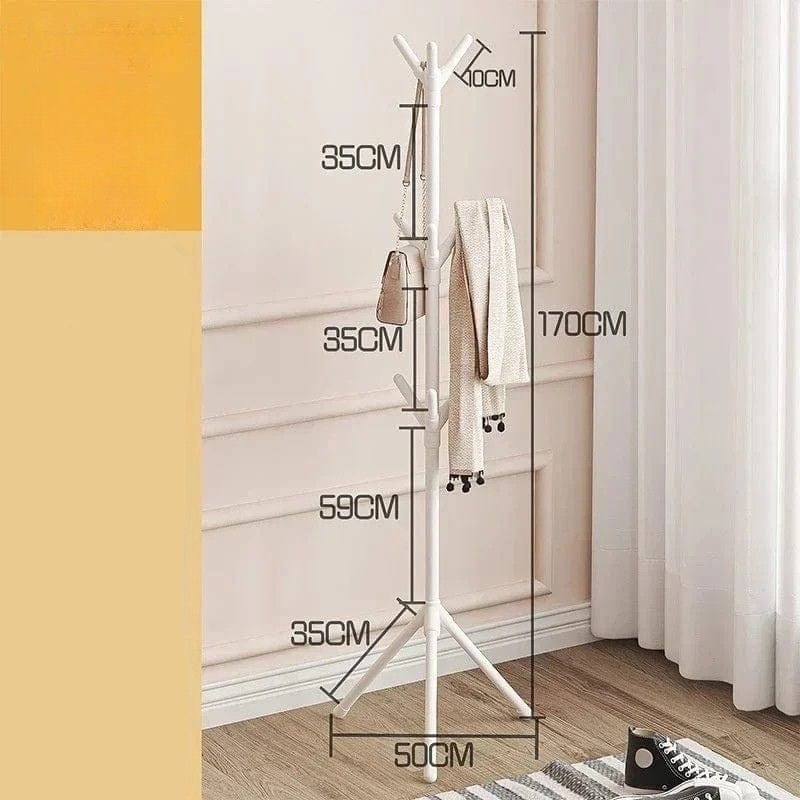 Porte manteau blanc sur pied – Design moderne et stable Blanc