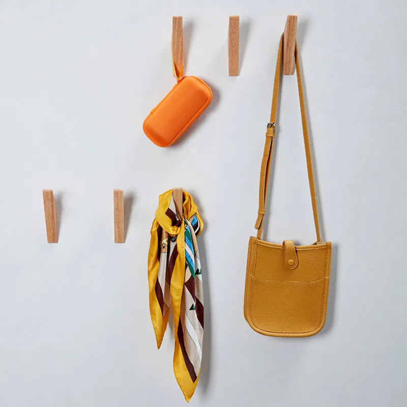 Patères bois mural avec crochets – rangement élégant et pratique - Aéraly
