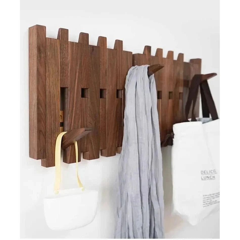 Porte manteau design en bois – élégance naturelle et fonctionnalité murale - Aéraly