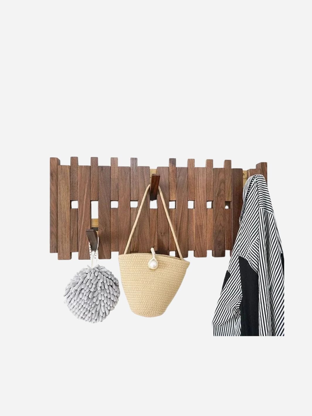 Porte manteau design en bois – élégance naturelle et fonctionnalité murale
