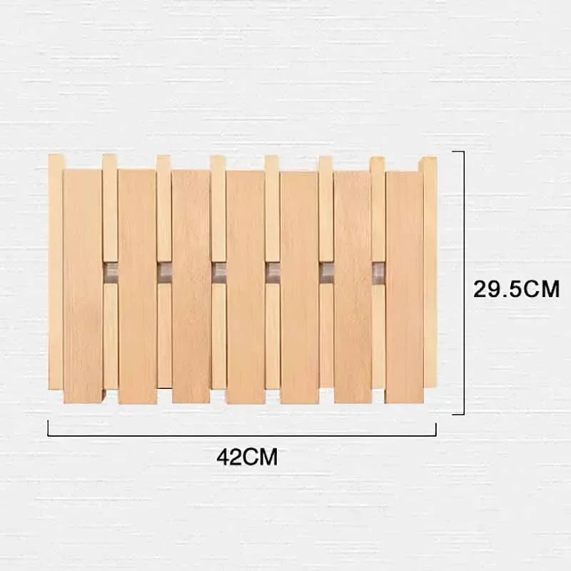 Porte manteau design mural en bois – élégance moderne et fonctionnalité - Aéraly