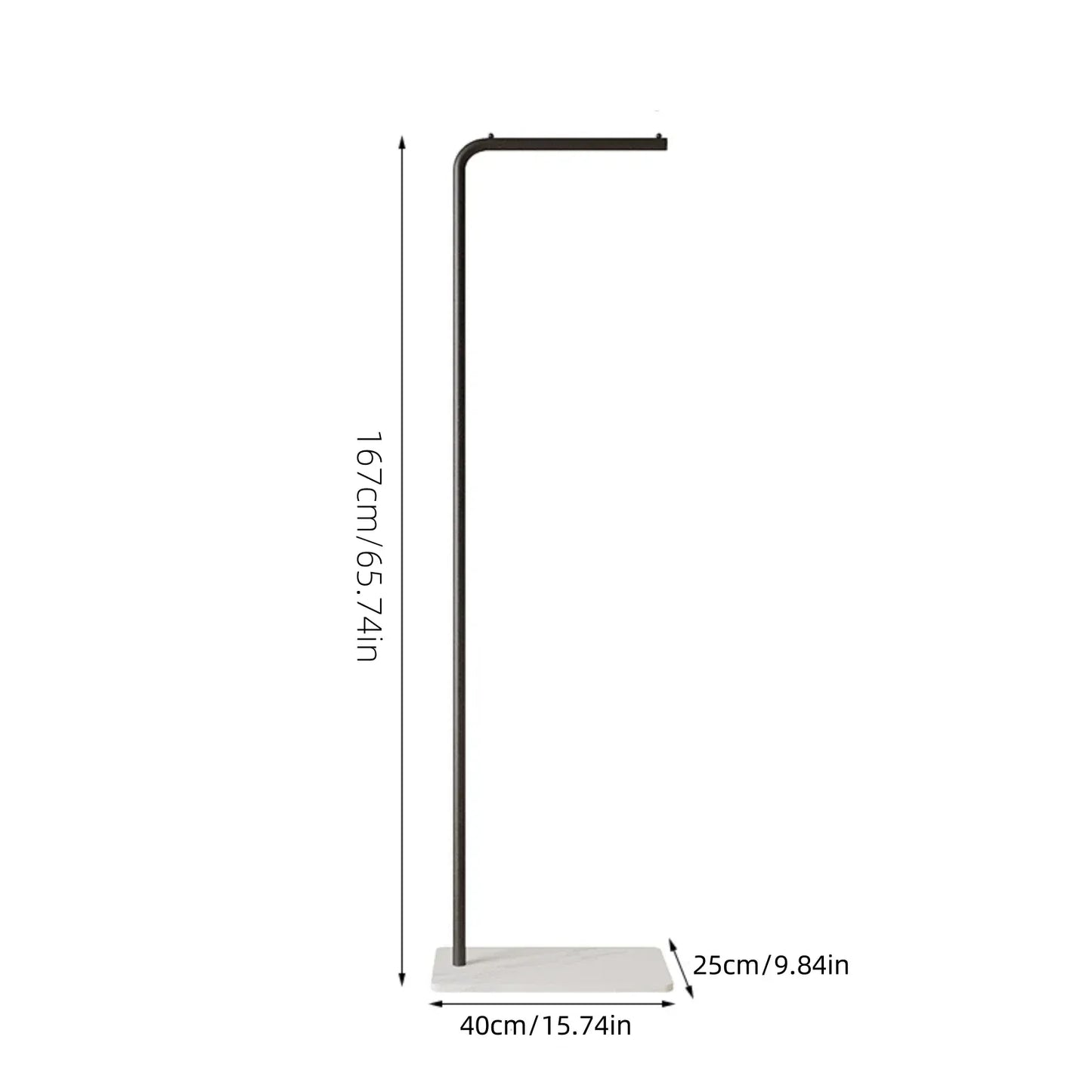 Porte-manteau métal moderne Scandinave costume accessoires chambre Noir