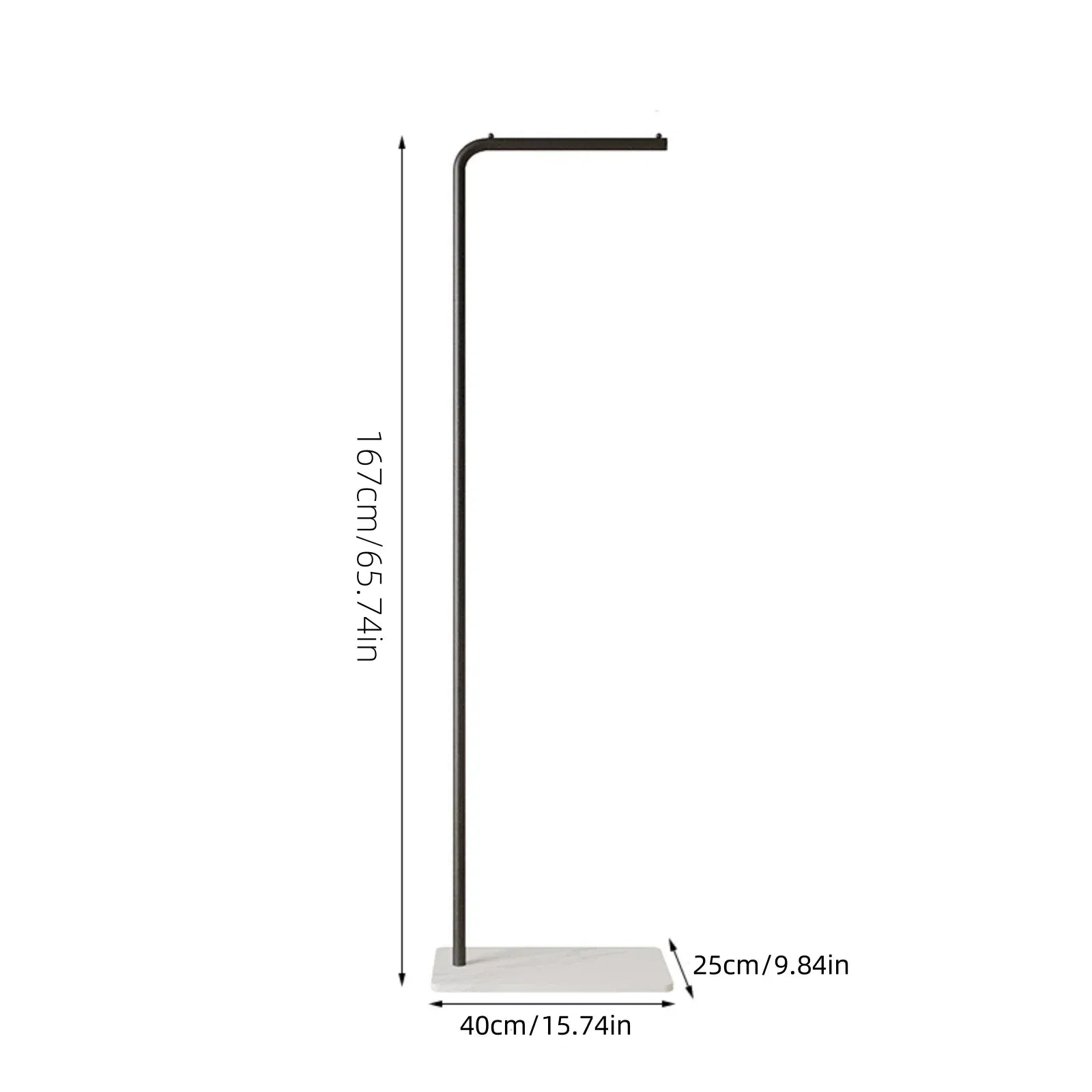 Porte-manteau métal moderne Scandinave costume accessoires chambre Noir