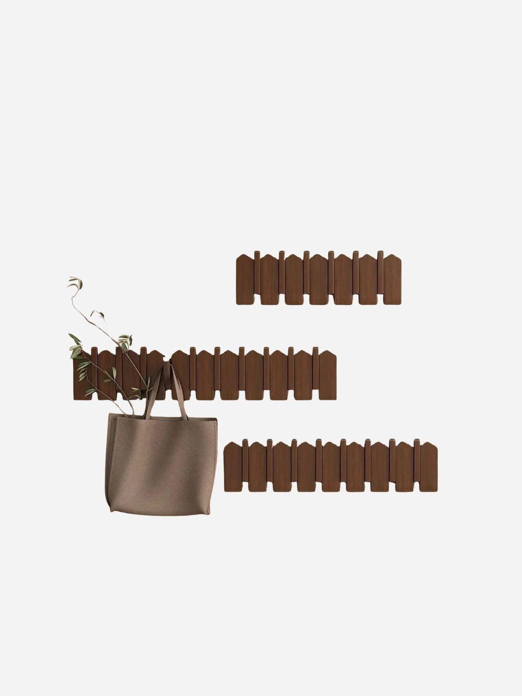 Porte-manteau mural clé piano bois massif - Simplifiez le rangement avec style et élégance