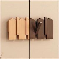 Porte-manteau mural clé piano bois massif - Simplifiez le rangement avec style et élégance - Aéraly