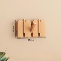 Porte-manteau mural clé piano bois massif - Simplifiez le rangement avec style et élégance - Aéraly