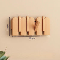 Porte-manteau mural clé piano bois massif - Simplifiez le rangement avec style et élégance - Aéraly