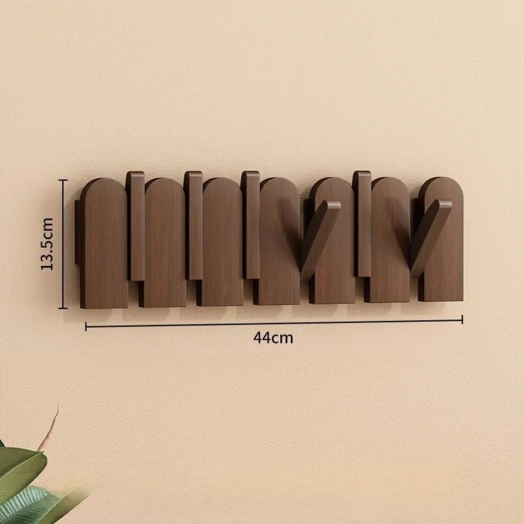 Porte-manteau mural clé piano bois massif - Simplifiez le rangement avec style et élégance - Aéraly
