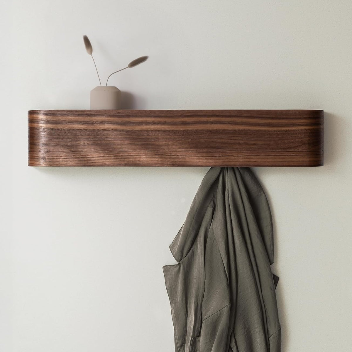 Porte-manteau mural crochets bois - Aeraly