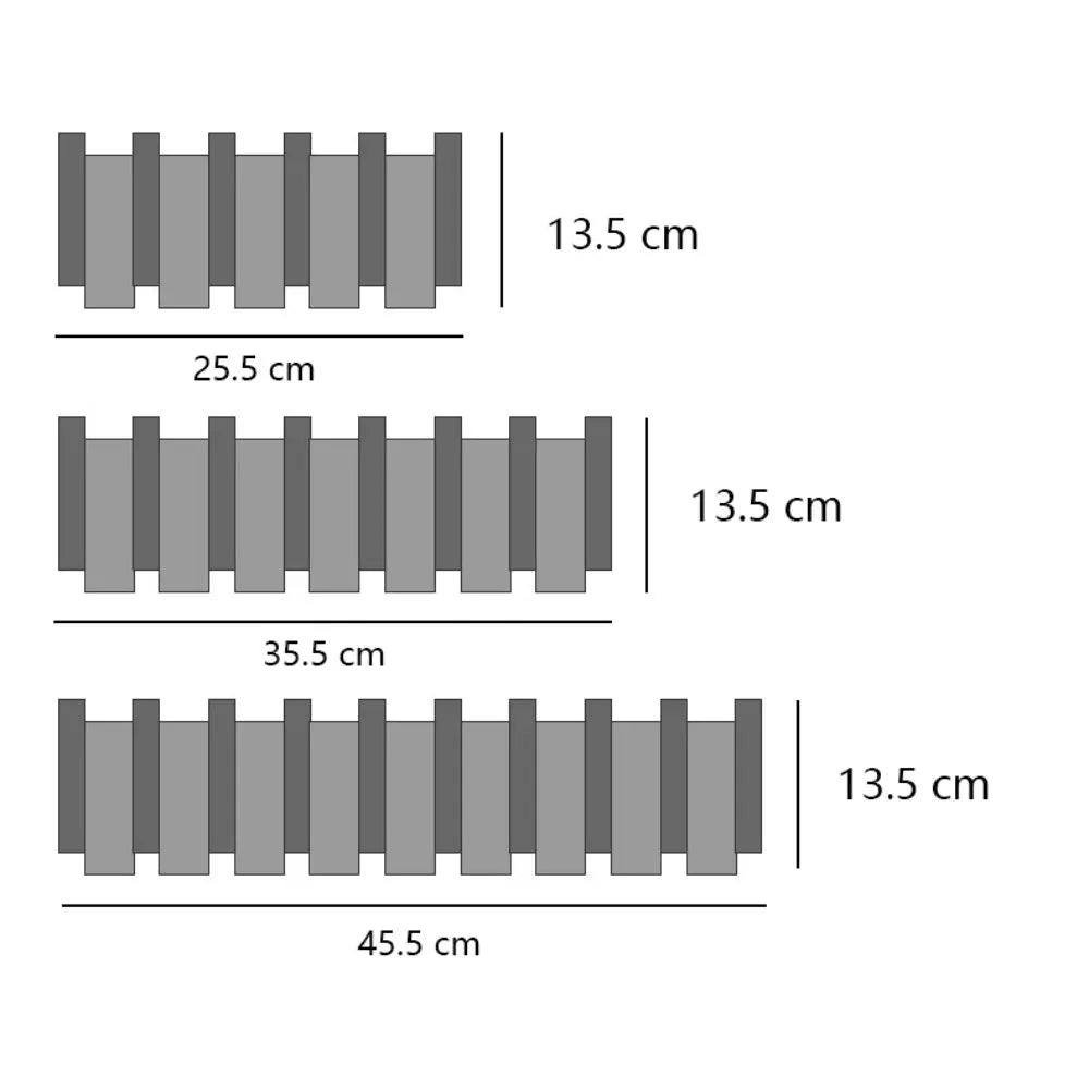 Porte-manteau mural en bois touches piano crochets - Organiser votre entrée