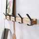 Porte manteau mural nordique en bois et aluminium – Élégance et praticité - Aéraly