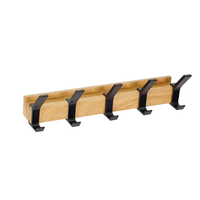 Porte manteau mural nordique en bois et aluminium – Élégance et praticité - Aéraly