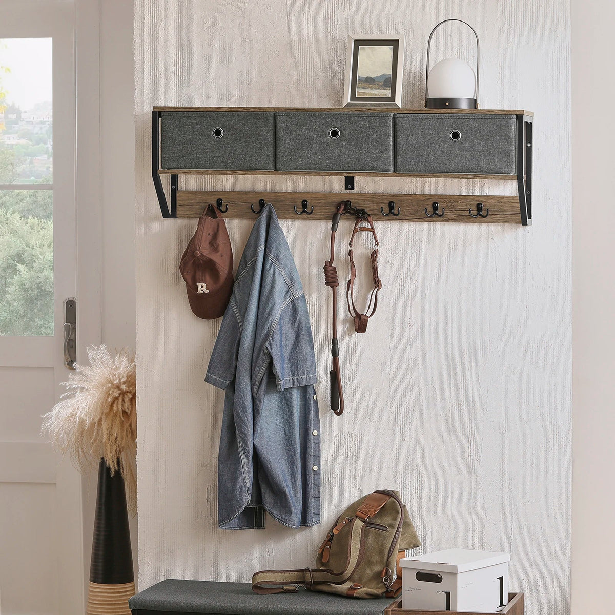 Porte-manteau mural style vintage - Aéraly
