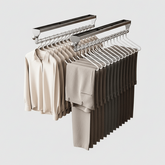 Porte pantalon coulissant – tringle extractible pour dressing - Aeraly