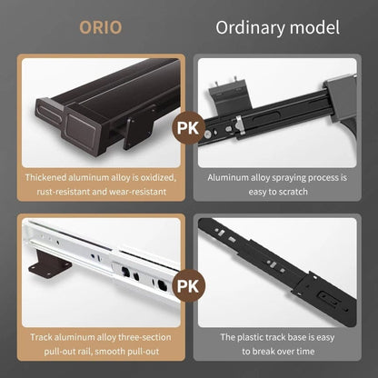 Porte pantalon coulissant antidérapant en aluminium