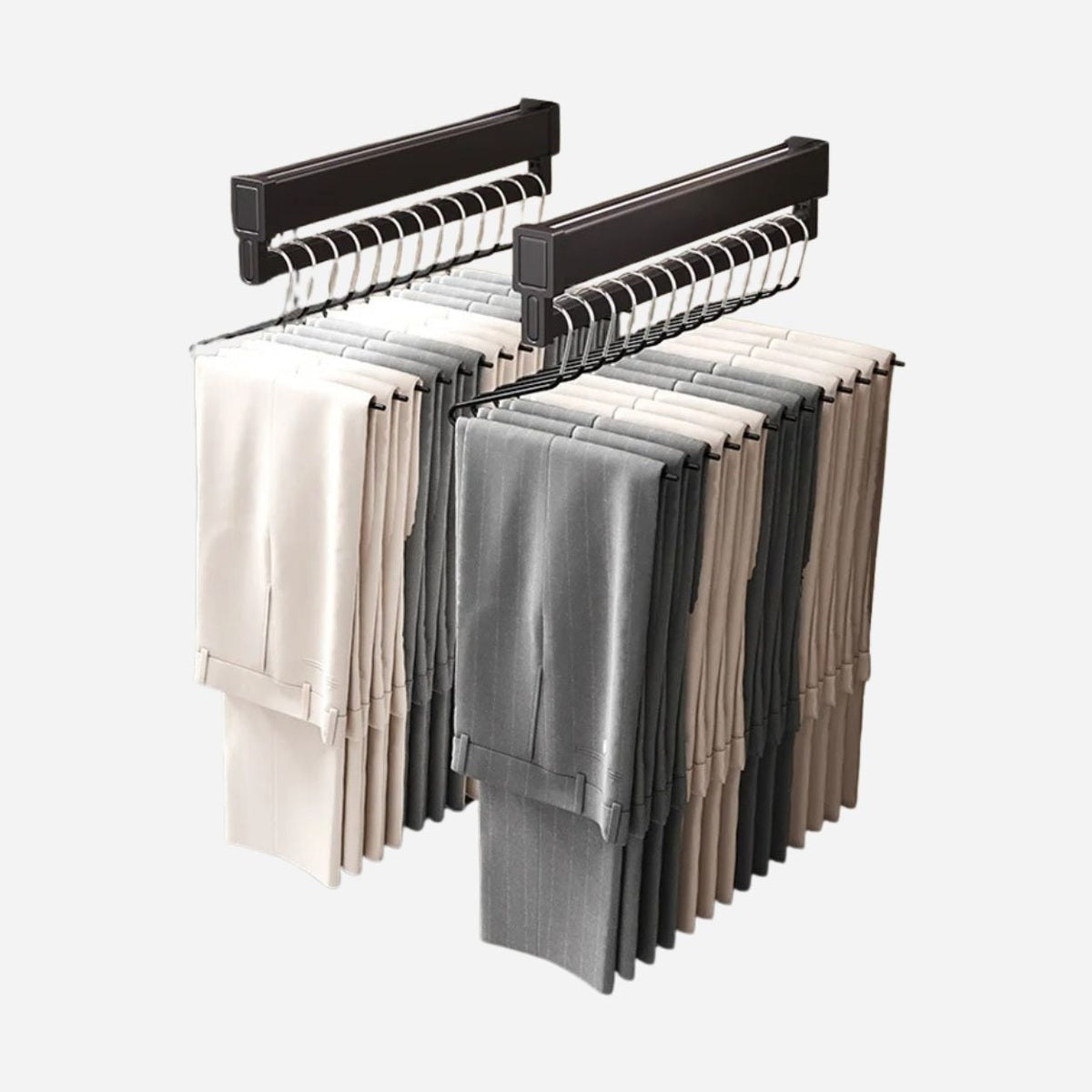 Porte-pantalons coulissant antidérapant en aluminium - Aéraly
