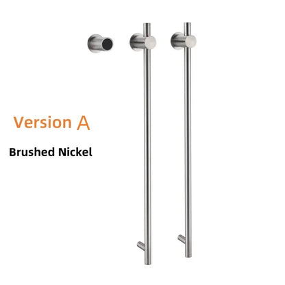 Porte-serviettes chauffant salle de bain 220V / Brossé nickel A