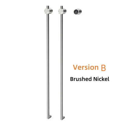 Porte-serviettes chauffant salle de bain 220V / Brossé nickel B