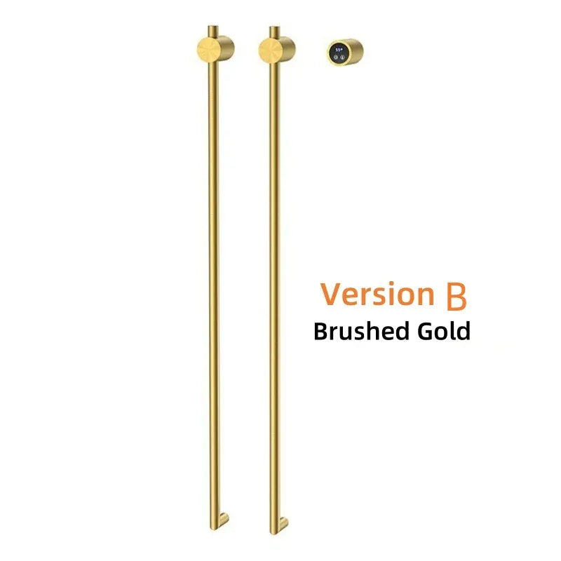 Porte-serviettes chauffant salle de bain 220V / Brossé Or B