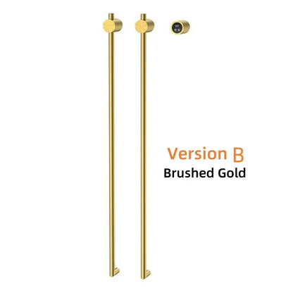 Porte-serviettes chauffant salle de bain 220V / Brossé Or B