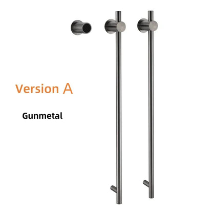 Porte-serviettes chauffant salle de bain 220V / Gris anthracite A