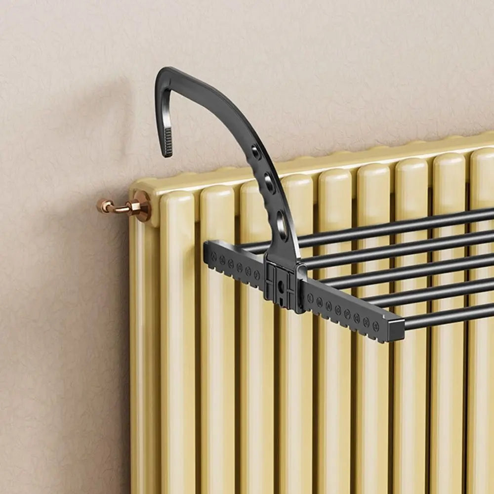 Étendoir à Linge Radiateur Pliable | Séchoir Acier 2 Tailles - Aéraly