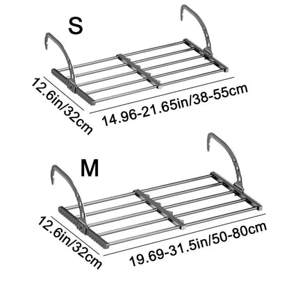 MOD Carbon Steel Radiator Drying Rack Adjustable Foldable Retractable Radiator Cloth Airer Space-Saving Clothes Drying Rack Laundry