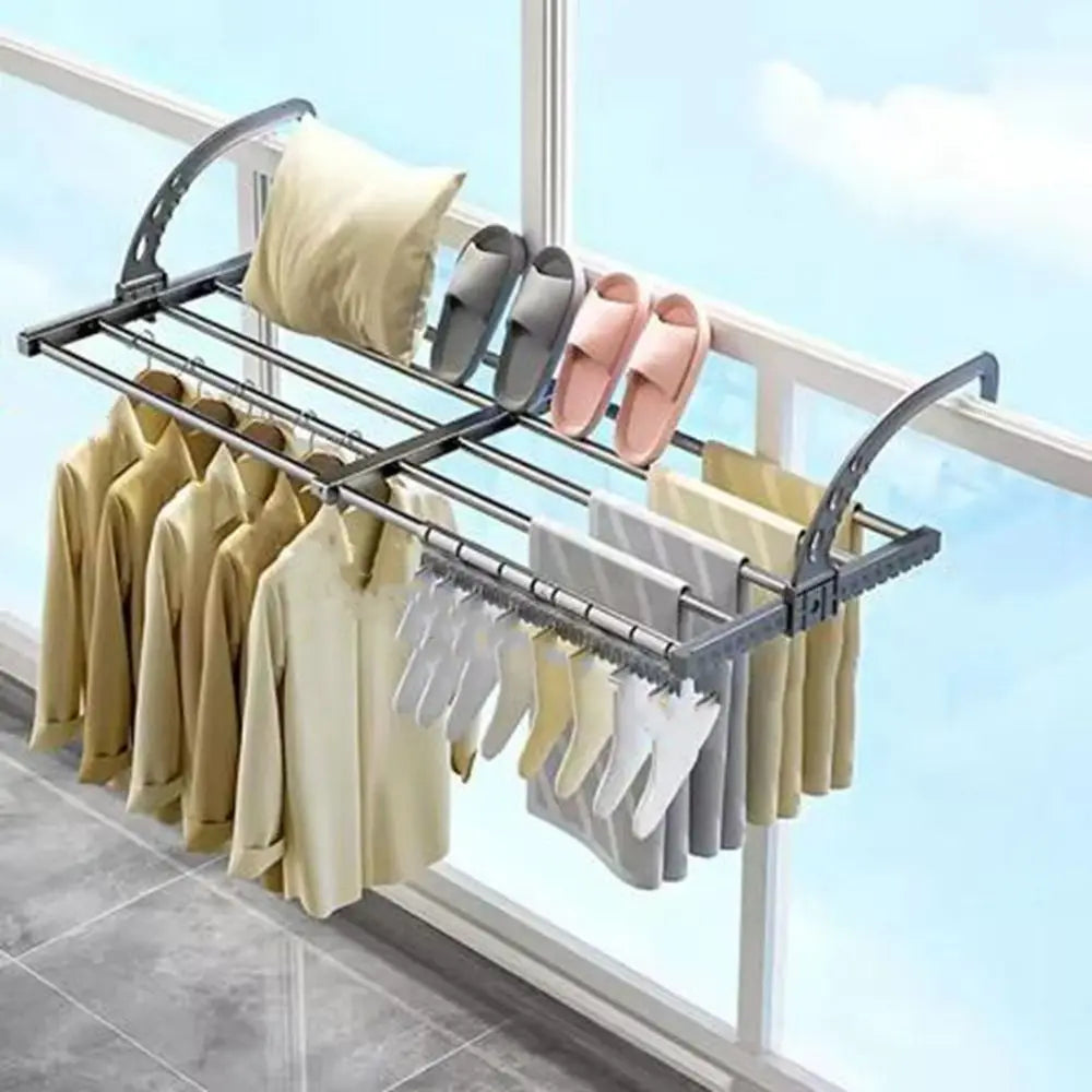 Étendoir à Linge Radiateur Pliable | Séchoir Acier 2 Tailles - Aéraly