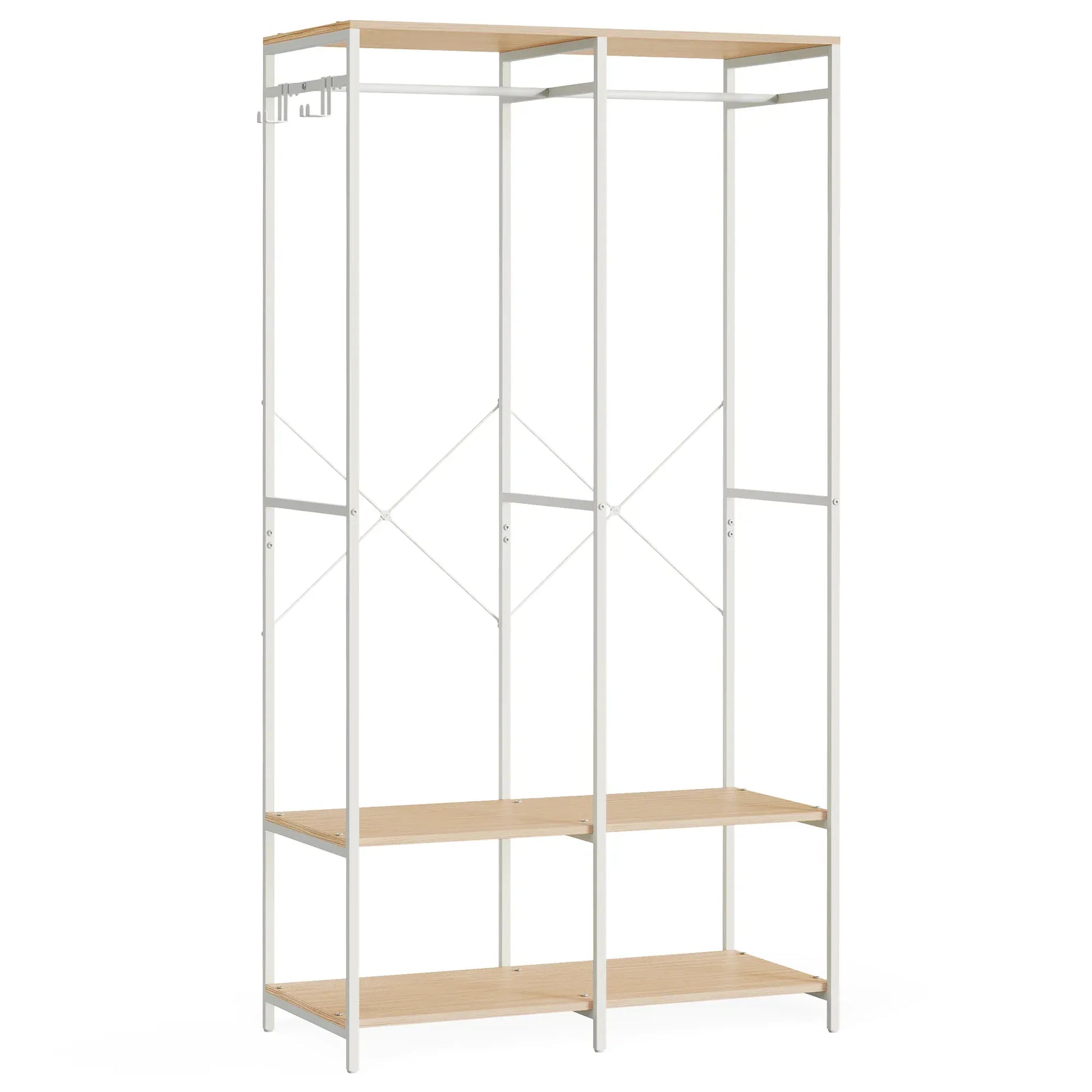 Porte vêtements chambre - Optimisez l'organisation de votre espace de rangement Beige