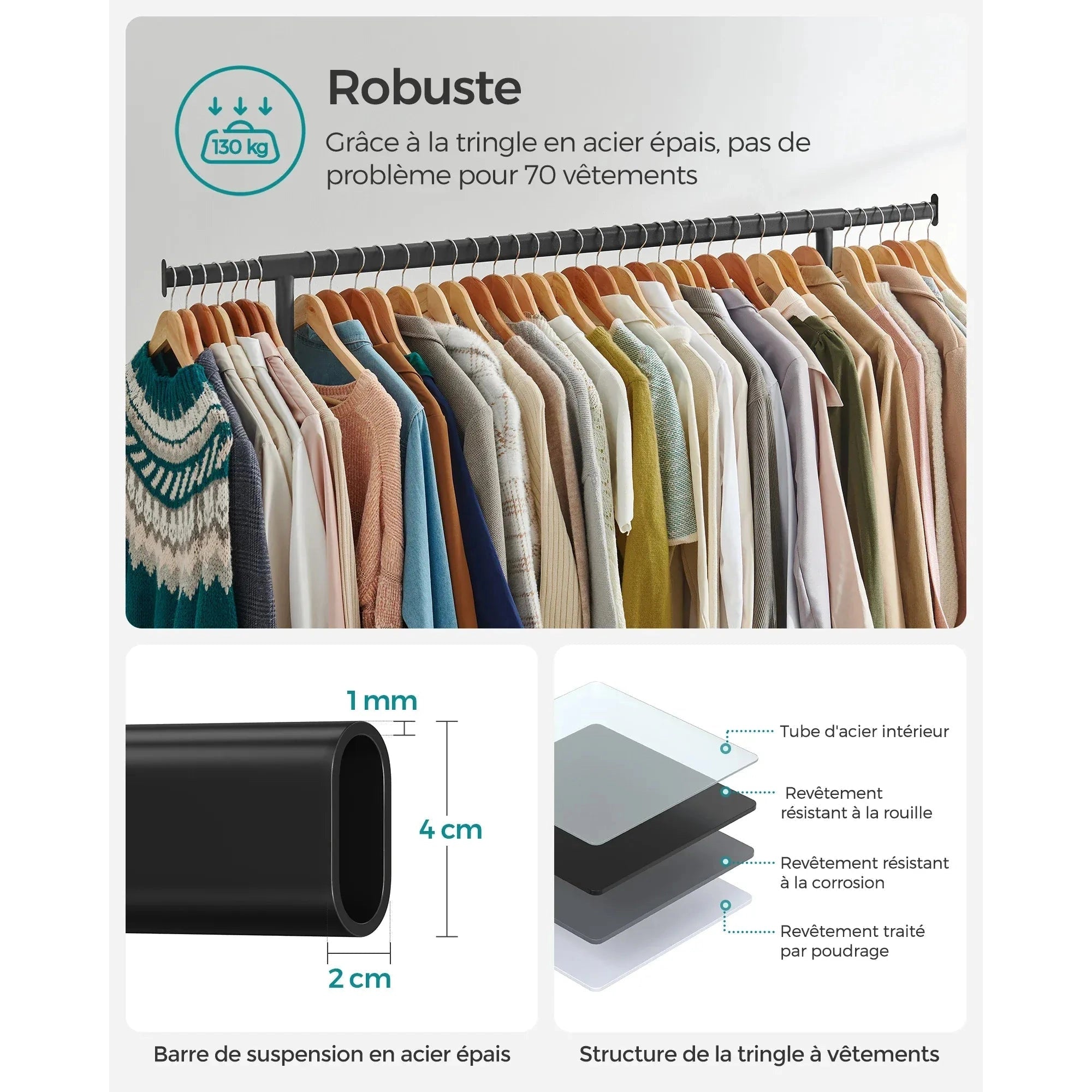 Porte vêtements pour chambre - Rangez vos habits avec style et praticité - Aéraly