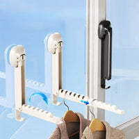Porte-vêtements mural pliable ventouse - simplifient le séchage de votre linge - Aéraly