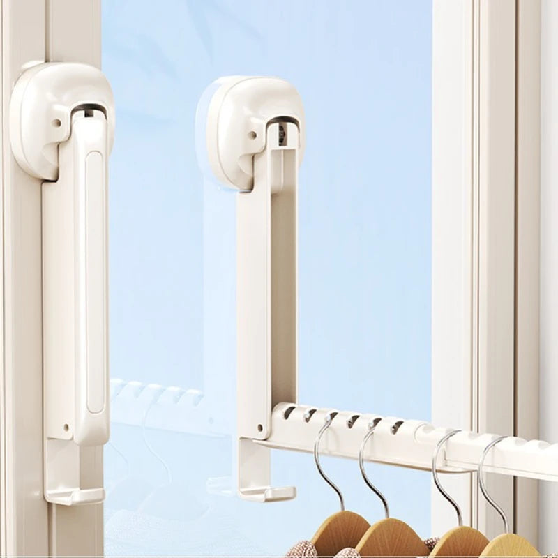 Porte-vêtements mural pliable ventouse - simplifient le séchage de votre linge - Aéraly
