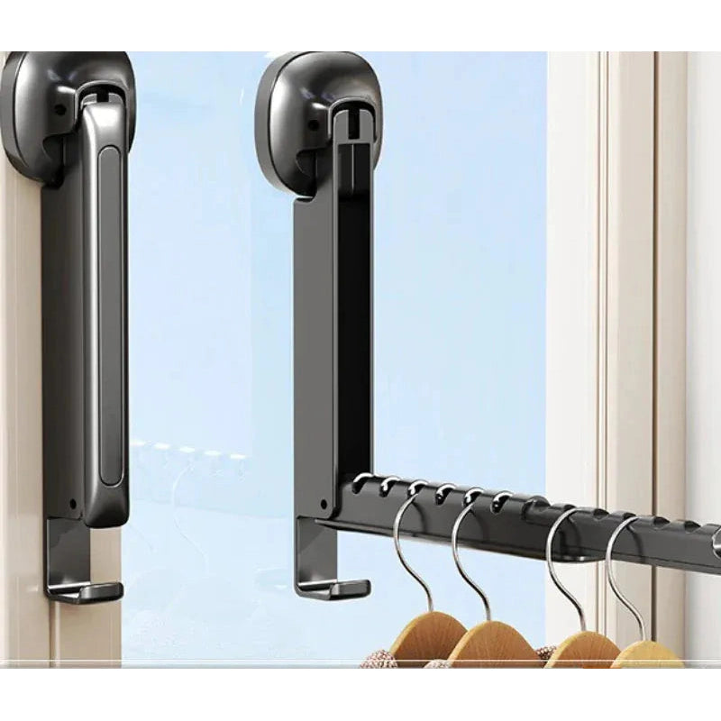 Porte-vêtements mural pliable ventouse - simplifient le séchage de votre linge - Aéraly