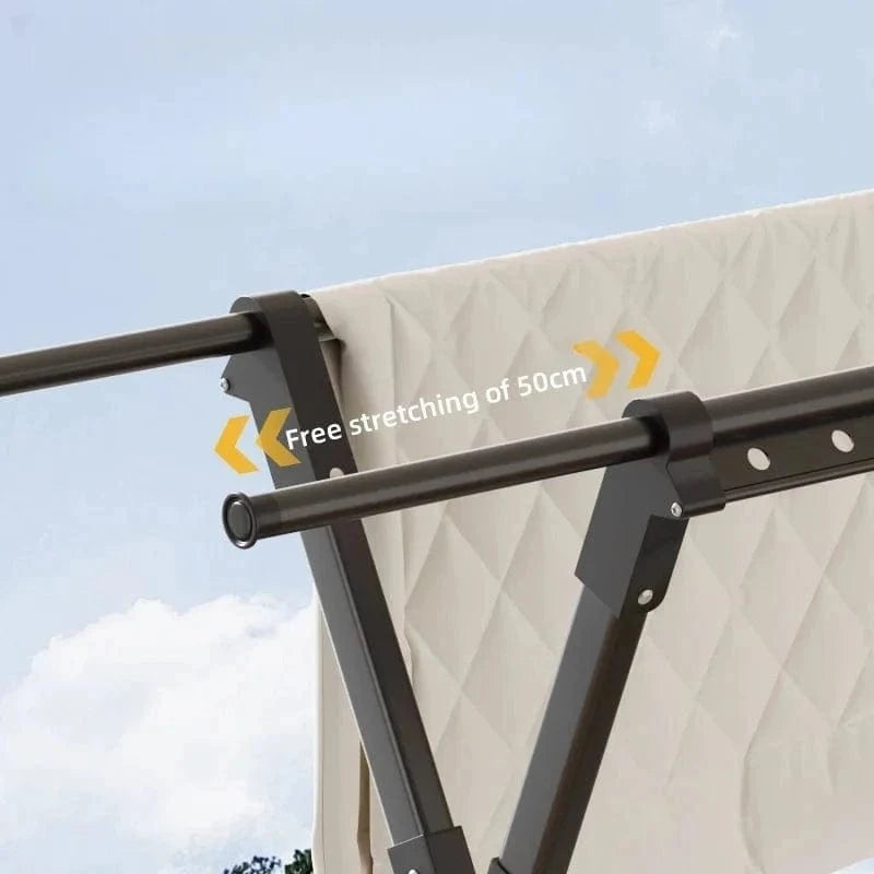 Porte-vêtements extérieur pliable multi-fonctions