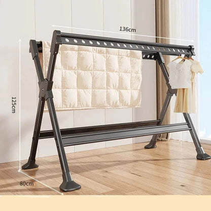 MOD Floor-Standing Household Balcony Folding Clothes Drying Rack Multi-Purpose Indoor And Outdoor Telescopic Clothes Drying Rack Non-Scalable