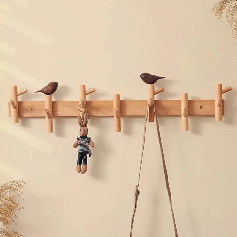 portemanteau bois mural - pour un rangement stylé et pratique