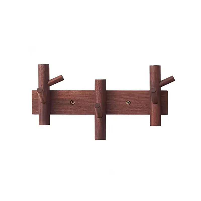 portemanteau bois mural - pour un rangement stylé et pratique 3 Crochets - Bois 2