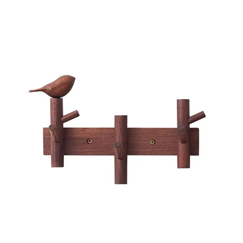 portemanteau bois mural - pour un rangement stylé et pratique 3 Crochets - Bois 5